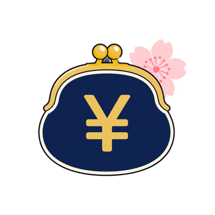 Spending Log app artwork showing a yen purse